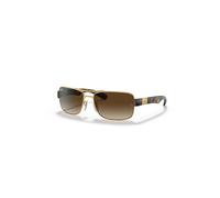 Ray-Ban Sunglasses Man Rb3522 - Arista Gold Frame Brown Lenses 61-17