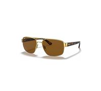 Ray-Ban Sunglasses Man Rb3663 - Gold Frame Brown Lenses Polarized 60-17