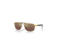 Ray-Ban Sunglasses Man Rb3701 - Brown Frame Gold Lenses Polarized 59-17