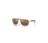 Ray-Ban Sunglasses Man Rb3701 Polarized+ Lenses - Brown Frame Gold Lenses Polarized 59-17