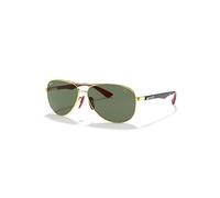 Ray-Ban Sunglasses Man Rb8313m Scuderia Ferrari Collection - Black Frame Green Lenses 61-13