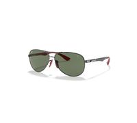 Ray-Ban Sunglasses Man Rb8313m Scuderia Ferrari Collection - Black Frame Green Lenses 61-13