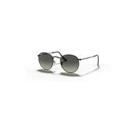 Ray-Ban Sunglasses Man Round Flat Lenses - Black Frame Grey Lenses 53-21