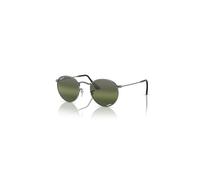 Ray-Ban Sunglasses Man Round Metal Chromance - Gunmetal Frame Silver Lenses Polarized 50-21