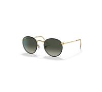 Ray-Ban Sunglasses Man Round Metal Full Color Legend - Gold Frame Grey Lenses 50-21
