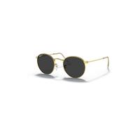 Ray-Ban Sunglasses Man Round Metal - Gold Frame Black Lenses Polarized 47-21