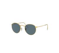 Ray-Ban Sunglasses Man Round Metal Legend Gold - Gold Frame Blue Lenses 50-21