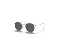 Ray-Ban Sunglasses Man Round Metal Legend Gold - Silver Frame Grey Lenses 47-21