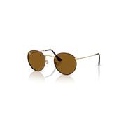 Ray-Ban Sunglasses Round Metal 3447 927533 Matte Havana On Matte Gold Brown