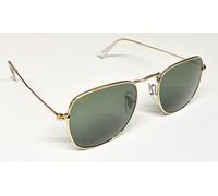 Ray-Ban Unisex Sunglass RB3857 Frank - Frame color: Gold, Lens color: G-15 Green