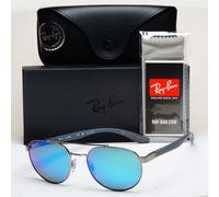 Ray-Ban Sunglasses Polarized Blue Chromance Pilot RB 3736 CH 004/A1 56mm