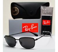 Ray-Ban Sunglasses Polarized Chromance Black Metal Wrap RB 3705 002/K8 57mm
