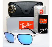Ray-Ban Sunglasses Polarized Chromance Blue Black Silver RB 3705 9144/4L 60mm