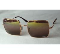 Ray-Ban Woman Sunglass RB1971 Square 1971 Chromance - Frame color: Rose Gold, Lens color: Red