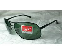 Ray-Ban Sunglasses 2013 Vintage Polarised Black Green Wrap Pilot RB 3387 64mm