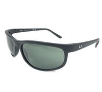 Ray-Ban Sunglasses RB2027 W1847 Matte Black Rectangle Frames with Green Lenses