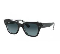 Ray-Ban Sunglasses RB2186 STATE STREET 12943M Black gray Unisex Authentic
