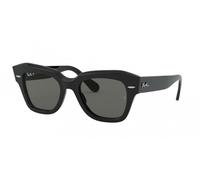 Ray - Ban RB2186 STATE STREET 901/58 Unisex Sunglasses Acetate Black G15 Squared Polarized