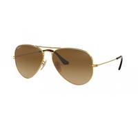 Ray-Ban Sunglasses RB3025 AVIATOR LARGE METAL 001/M2 Gold brown Men Women