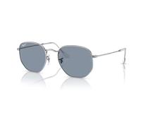 Ray-Ban Sunglasses RB3548N HEXAGONAL 003/02 Silver blue Men Women