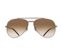 Ray-Ban RB3625 New Aviator Sunglasses Polished Gold / Light Brown Gradient