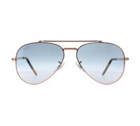 Ray-Ban Sunglasses RB3625 New Aviator 92023F Polished Rose Gold Blue Gradient