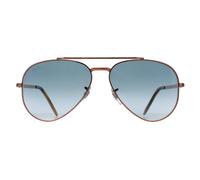 Ray-Ban RB3625 New Aviator Unisex Polished Rose Gold Sunglasses