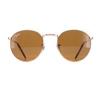 Ray-Ban RB3637 New Round Sunglasses Rose Gold / Brown / 50