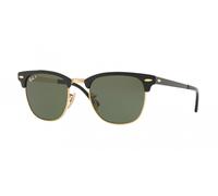 Ray-Ban Sunglasses RB3716 CLUBMASTER METAL 187/58 black polar green