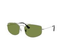 Ray - Ban Unisex RB3845 EXPLORER 5 003/4E Sunglasses Metal Silver Green Geometric Normal