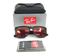 Ray-Ban Sunglasses Justin 4165 622/6Q Rubber Black Red Mirror
