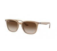 Ray - Ban Unisex RB4362 616613 Sunglasses Injected Brown Brown Squared Normal Shaded