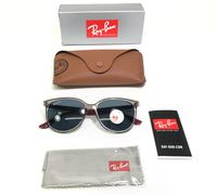 Ray-Ban Sunglasses RB4378 6572/2V Clear Gray Burgundy Red Frames w gray Lenses