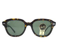 Ray-Ban Sunglasses RB4398 ERIK 902/31 Havana Brown Square w/ Green Lenses 53 mm