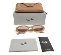 Ray-Ban Sunglasses RB4441D 678793 Opal Beige Oval Frames with Light Brown Lenses