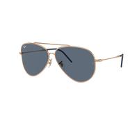 Ray-Ban Sunglasses RBR0101S Aviator reverse 92023A Gold blue Man Woman
