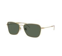 Ray - Ban RBR0102S CARAVAN REVERSE 001/VR Unisex Sunglasses Metal Gold G15 Squared Normal