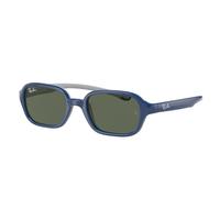 Ray - Ban Kid Ray - Ban RJ9074S 709671 Sunglasses Injected Blue Green Squared Normal