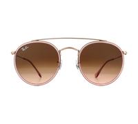 Ray-Ban Sunglasses Round Double Bridge 3647N 9069A5 Pink Pink Gradient Brown