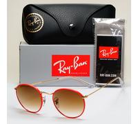 Ray-Ban Sunglasses Round Full Color Red Gold Brown Gradient RB 3447-J-M 9196/51