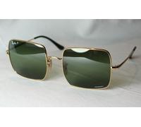 Ray-Ban Woman Sunglass Square 1971 Polarized+ Lenses - Frame color: Arista Gold, Lens color: Green Polarised+