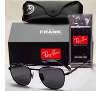 Ray-Ban Sunglasses Titanium Frank Black Polarised RB 8258 3141/K8 54mm