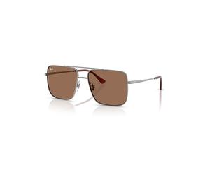 Ray-Ban Sunglasses Unisex Ari Bio-based Limited - Gunmetal Frame Brown Lenses 56-16