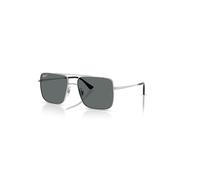 Ray-Ban Sunglasses Unisex Ari Bio-based - Silver Frame Grey Lenses Polarized 56-16