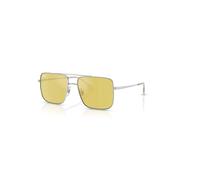 Ray-Ban Sunglasses Unisex Ari Bio-based - Silver Frame Yellow Lenses 56-16