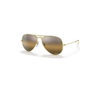 Ray-Ban Sunglasses Unisex Aviator Chromance - Gold Frame Brown Lenses Polarized 55-14