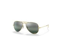 Ray-Ban Sunglasses Unisex Aviator Chromance - Gold Frame Silver Lenses Polarized 55-14