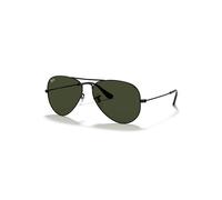 Ray-Ban Sunglasses Unisex Aviator Classic - Black Frame Green Lenses 58-14