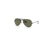 Ray-Ban Sunglasses Unisex Aviator Classic - Black Frame Green Lenses Polarized 58-14