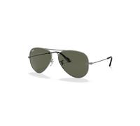 Ray-Ban Sunglasses Unisex Aviator Classic - Grey Frame Green Lenses 58-14